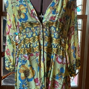 Johnny Was Floral blouse